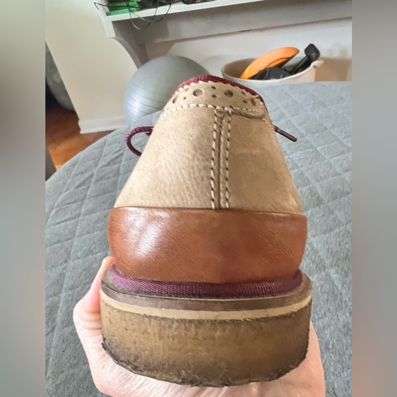 Johnston & Murphy Sz 9 Wagner Cap Toe Camel Suede Gum Sole Oxford Shoes Exc Cond main image 5